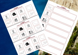 "LATARNIK" - ikonki - wklejki - karta pracy - lektury 7-8