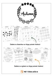 Autumn – karty pracy jesienne do nauki j. angielskiego