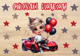 💥🎉 DEKORACJA DZIEŃ CHŁOPAKA - CHŁOPAKI RZĄDZĄ🚀⚡