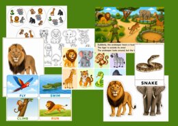 Angielski w przedszkolu – ZOO & Wild Animals | 10 scenariuszy + materiały