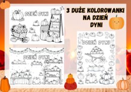 Giga kolorowanki na dzień dyni