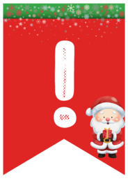 Girlanda „WITAJ ŚWIĘTY MIKOŁAJU!” – PDF do druku