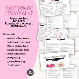 KARTKÓWKI LEKSYKALNE – Repetytorium dla szkół ponadpodstawowych (MACMILLAN)