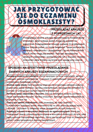 Przygotowanie do Egzaminu Ósmoklasisty - strategie, porady i techniki. Gazetka.