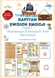 ⚓ Wakacyjny hit na Złotym Nauczycielu! „Kapitan Swoich Emocji” – Kompleksowy Pakiet Kart Pracy (Aż 10 Emocji!)
