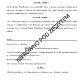 Scenariusz Koncertu Bożonarodzeniowego "Z Mikołajem dookoła świata"