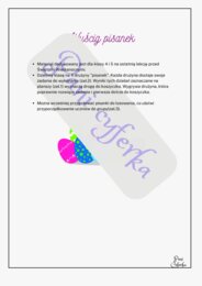 Wyścig pisanek - działania pisemne