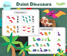 Dzień Dinozaura. Dinozaury. Zestaw zadań. Dyplom