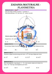 Zadania maturalne - planimetria