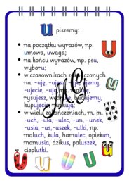 Zasady pisowni u i ó