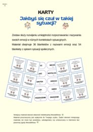 Jakbyś się czuł? - rozpoznawanie emocji w różnych kontekstach sytuacyjnych.