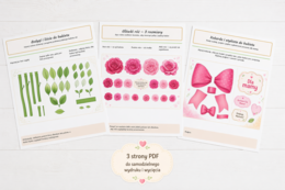 Wycinanka „Bukiet róż dla mamy”