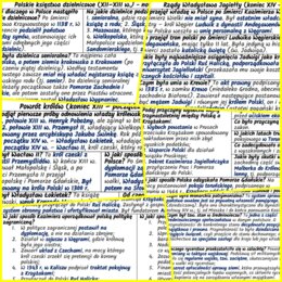 Polska: od podziału dzielnicowego do czasów pierwszych Jagiellonów (XIII–XV w.) – komplet notatek