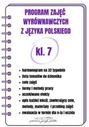 Program zajęć wyrównawczych z języka polskiego dla kl. 7