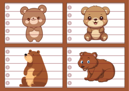 DZIEŃ NIEDŹWIEDZIA – puzzle – biblioteka – świetlica – przedszkole – 12 wersji