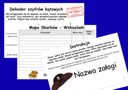 Projekt matematyczny Mapa Skarbów - Kąty (rodzaje, mierzenie, rysowanie)- Math and Art Projekt