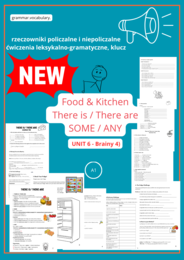 Food & Kitchen  There is/ There are- Brainy 4-U6- KLASA 4-RZECZOWNIKI POLICZALNE i NIEPOLICZALNE