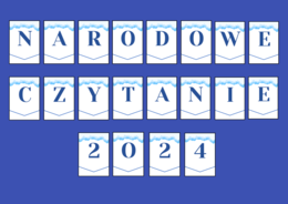 NARODOWE CZYTANIE 2024 – girlanda – napis – gazetka – " Kordian" - wersja 3