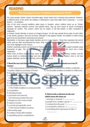 Easter & Spring B2/B2+ – komplet lekcji (vocabulary, reading, grammar, speaking + key)