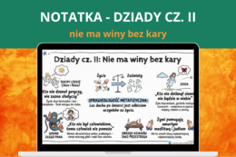 Motyw „nie ma winy bez kary” – Dziady cz. II notatka | darmowa notatka, język polski, egzamin ósmoklasisty