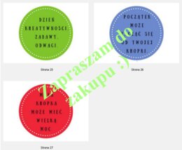 Propozycja gazetki - Dzień Kropki I.