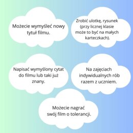Zadanie2. Karta pracy do dowolnego filmu. Przykład: Tolerancja.