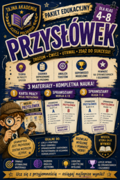 Przysłówek – MEGA PAKIET kl. 4–8 | karta pracy + sprawdziany A i B + odpowiedzi