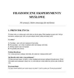 50 filozoficznych eksperymentów myślowych