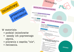 Imiesłowy - teoria (prezentacja) i ćwiczenia