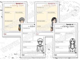 Lekcja wychowawcza. Zajęcia z wychowawcą. Język polski. Klasa 5,6,7,8. Opowiedz mi o... ulubionej książce, ulubionym filmie. Poznaj swoich uczniów. Sketchnotka/notatka graficzna. Karta pracy. Zadanie.