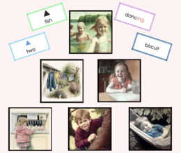 Picture description with Montessori grammar symbols: SET 2