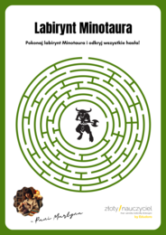 LABIRYNT MINOTAURA *Łamigłówka dla dzieci* Mit o Tezeuszu i Ariadnie
