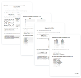 Rzeczownik / części mowy / sprawdzian / kartkówka / karta pracy / KLUCZ ODPOWIEDZI