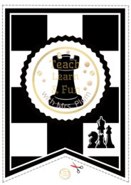 ♟️ Girlanda „Szkolny Turniej Szachowy” – wyjątkowa dekoracja na każde zawody! ♟️🏆