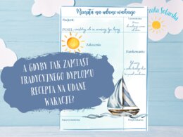 Dyplom-Recepta na udane wakcje