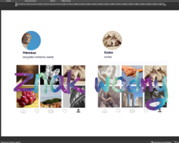 Quo vadis - profile postaci na Instagramie