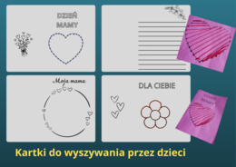 KARTKI DO WYSZYWANIA NA DZIEŃ MAMY ALBO TATY WYKONANE PRZEZ DZIECI (6Xa4)