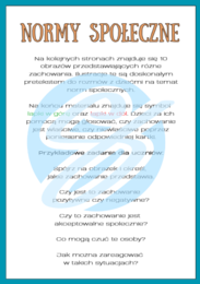 TRENING UMIEJĘTNOŚCI SPOŁECZNYCH TUS NORMY SPOŁECZNE ZACHOWANIA