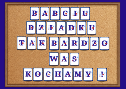 DZIEŃ BABCI i DZIADKA - BABCIU! DZIADKU! TAK BARDZO WAS KOCHAMY!