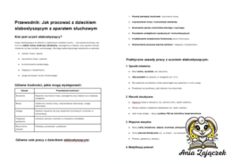 Wpisy do Dziennika: Uczeń słabosłyszący, z aparatem słuchowym, z niedosłuchem