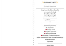 Zestaw „Dzień Babci i Dziadka” – 40 stron do druku! Gazetka| Zaproszenia| Kolorowanki| Główna grafika w formacie 4 x A4