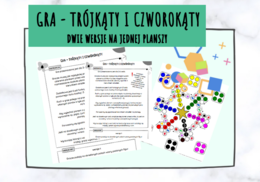 Gra planszowa - trójkąty i czworokąty