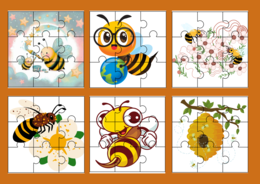 DZIEŃ PSZCZÓŁ – PUZZLE – 18 obrazków - Dzień Pszczoły