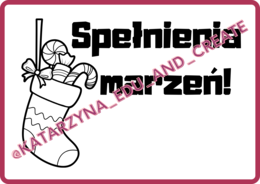 Świąteczne plakaty z miłymi słowami - życzeniami