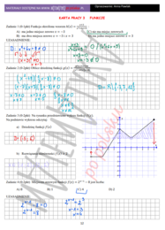 Karta pracy - funkcje - poziom podstawowy
