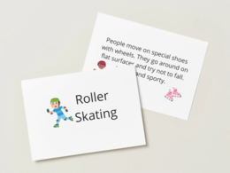 Fiszki do druku Sporty A2