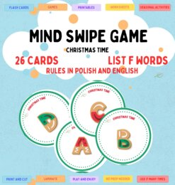 Christmas Mind Swipe Game, lesson warm up/ Świąteczna gra na rozgrzewkę, utrwalenie- poszerzenie słownictwa