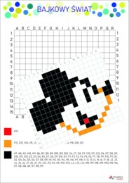 KODOWANKA, kolorowanka myszka MIKI , postacie z bajek, kodowanie