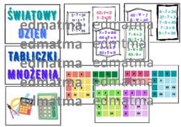 Dzień tabliczki mnożenia - gazetka wersja kolorowa