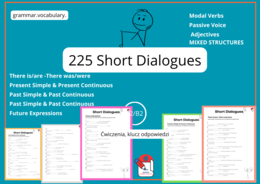 225 SHORT DIALOGUES- Krótkie Dialogi -Egzamin E8